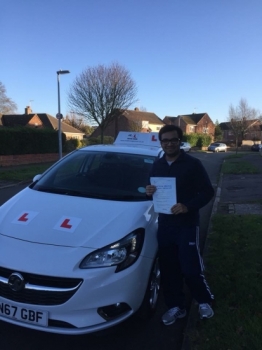 Congratulations to Anu from Cambridge who passed on the 8-12-17 after taking driving lessons with MRL Driving School Having failed a few tests in NIreland we’re pleased to say Anu passed at his 1st attempt with us here