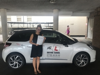 Congratulations to Emily Peachey from Linton who passed in Cambridge on the 22-8-18 after taking driving lessons with MR.L Driving School.<br />
<br />
Having failed a previous test elsewhere we are pleased to say Emily passed 1st time with us picking up just 2 driving faults in the process!