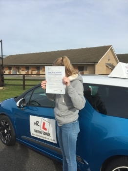 Congratulations to Shannon Mitchell from Newmarket who passed in Cambridge on the 30-10-17 after taking driving lessons with MRL Driving School