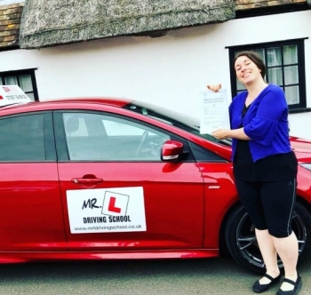 Congratulations to Kirsty March from Cambridge who passed 1st time on the 4-6-19 after taking driving lessons with MR.L Driving School.
