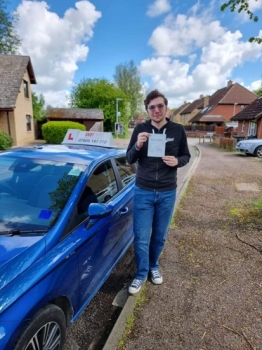 Congratulations to Tyler Holmes from Cambridge who passed his driving test on the 10-5-23 after taking driving lessons with MR.L Driving School.