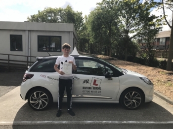 Congratulations to Rhys Souter who passed 1st time in Cambridge on the 18-4-17 after taking driving lessons with MRL Driving School