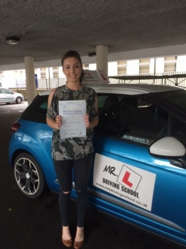 Congratulations to Jade London from Fordham who passed in Cambridge on the 10-11-16 after taking driving lessons with MRL Driving School