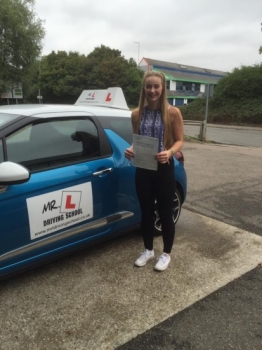 Congratulations to Rosie Hazelwood from Newmarket who passed 1st time in Cambridge on the 5-9-16 after taking driving lessons with MRL Driving School